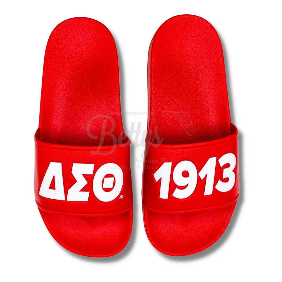 Delta Sigma Theta ΔΣΘ Sandals, Delta Slides Flip Flops – Betty's Promos ...