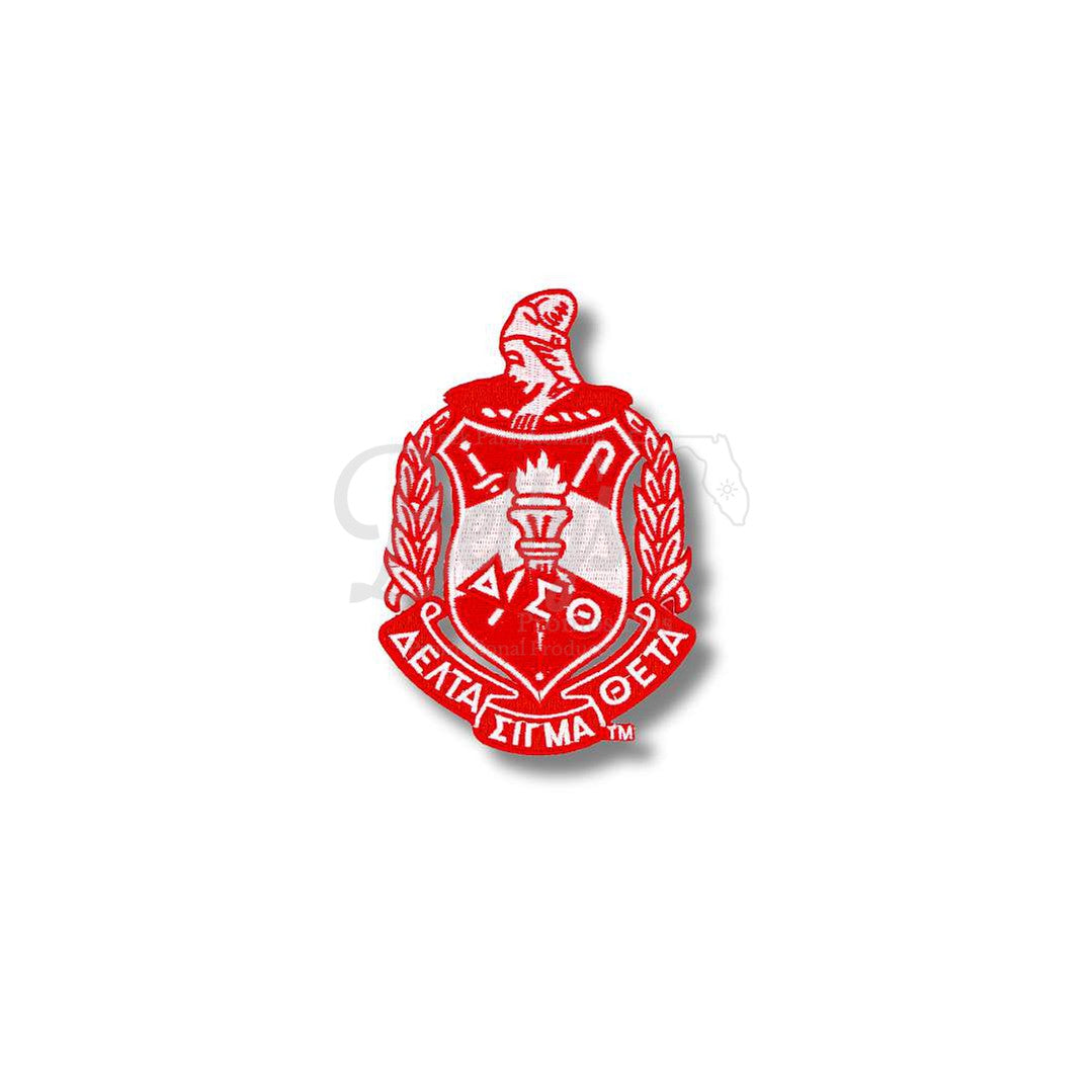 Delta Sigma Theta ΔΣΘ Shield Iron-on Embroidered PatchMedium - 5