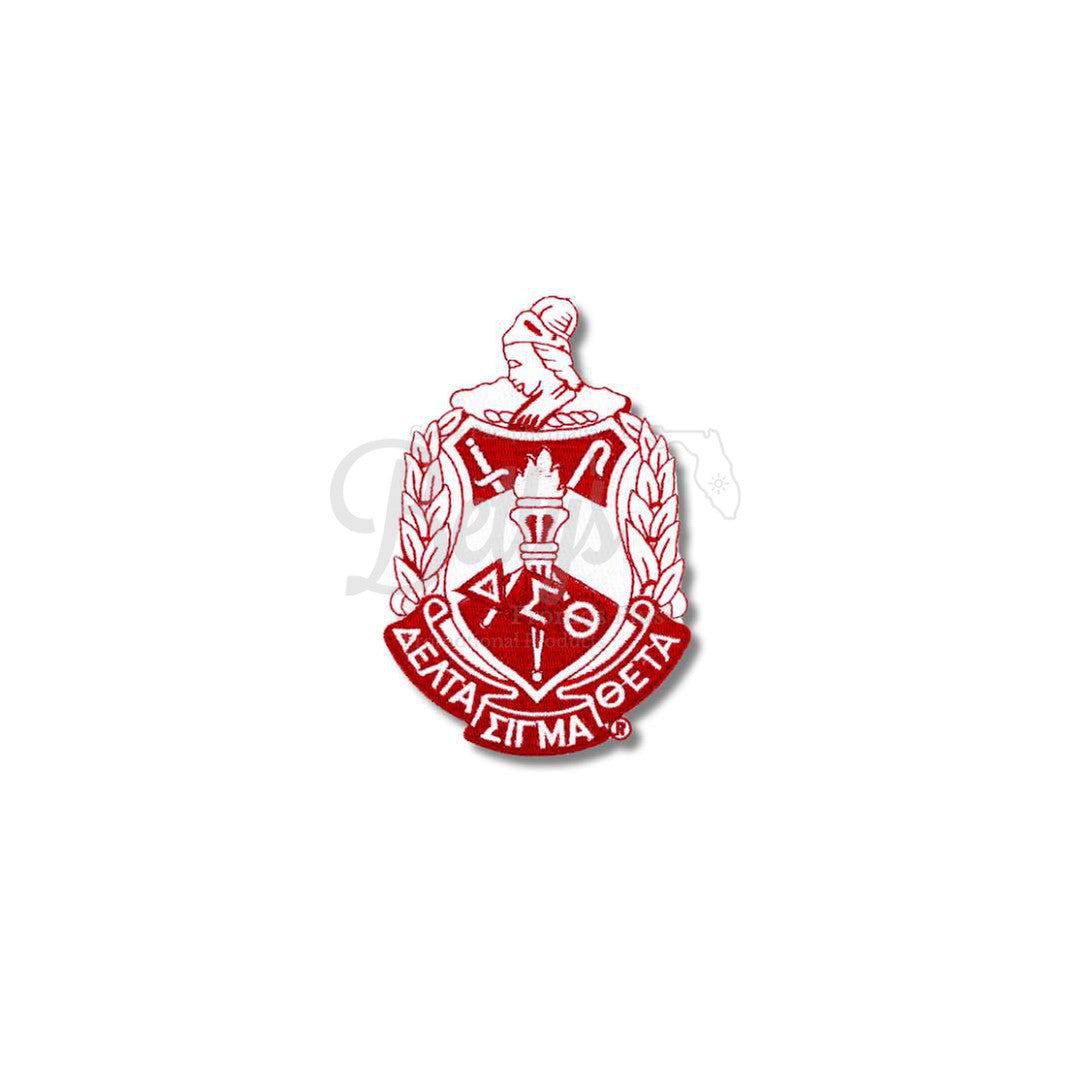 Delta Sigma Theta ΔΣΘ Shield Iron-on Embroidered PatchMedium - 5