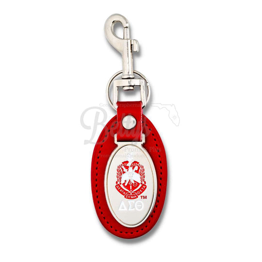 Delta Sigma Theta ΔΣΘ Shield Keyfob Key Fob KeychainRed-Betty's Promos Plus Greek Paraphernalia