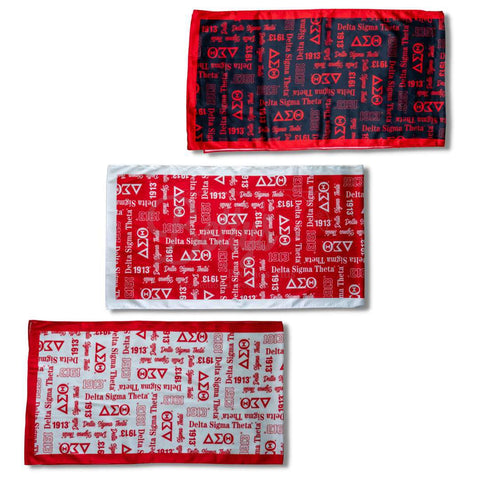 Delta Sigma Theta ΔΣΘ Signature Scarf-Betty's Promos Plus Greek Paraphernalia