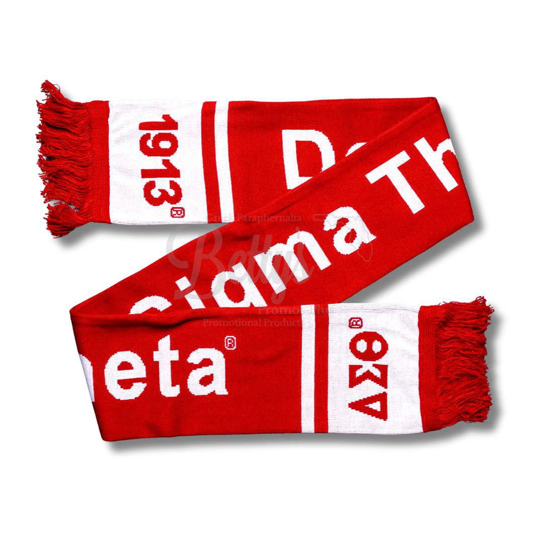 Delta Sigma Theta ΔΣΘ Sorority Knit ScarfRed-Betty's Promos Plus Greek Paraphernalia