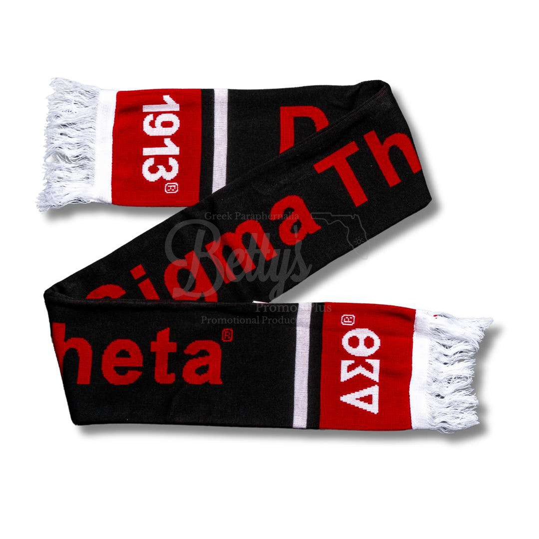 Delta Sigma Theta ΔΣΘ Sorority Knit ScarfBlack-Betty's Promos Plus Greek Paraphernalia