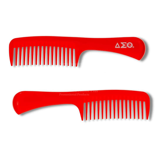 Delta Sigma Theta ΔΣΘ Unbreakable Detangling Hair CombRed-Betty's Promos Plus Greek Paraphernalia