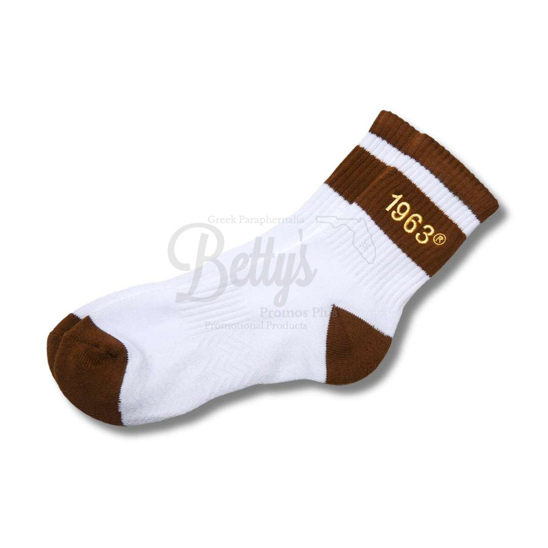 Iota Phi Theta ΙΦΘ 1963 Quarter SocksWhite-Betty's Promos Plus Greek Paraphernalia