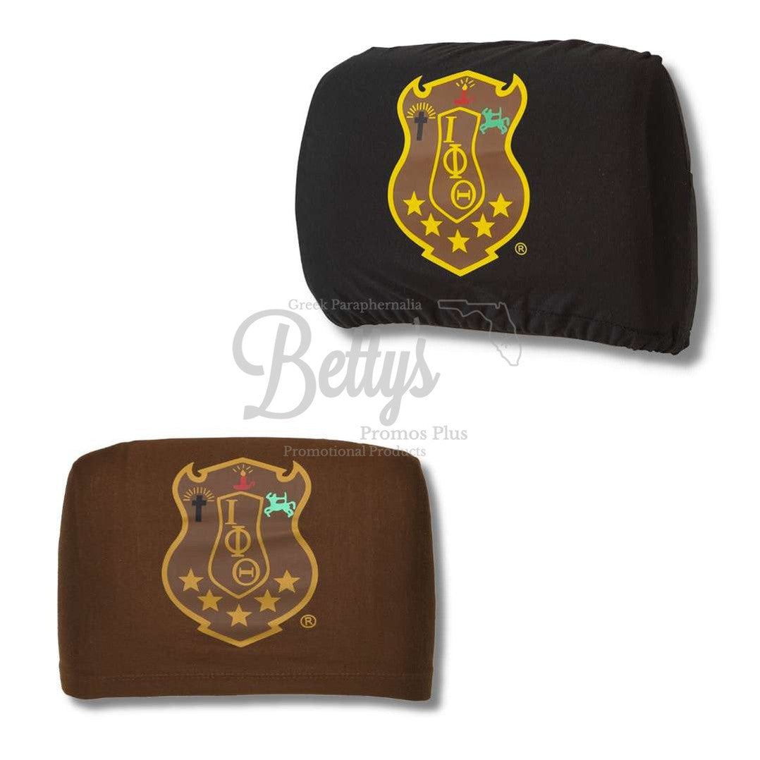 Iota Phi Theta ΙΦΘ Shield with Greek Letters Car Seat Headrest Cover-Betty's Promos Plus Greek Paraphernalia