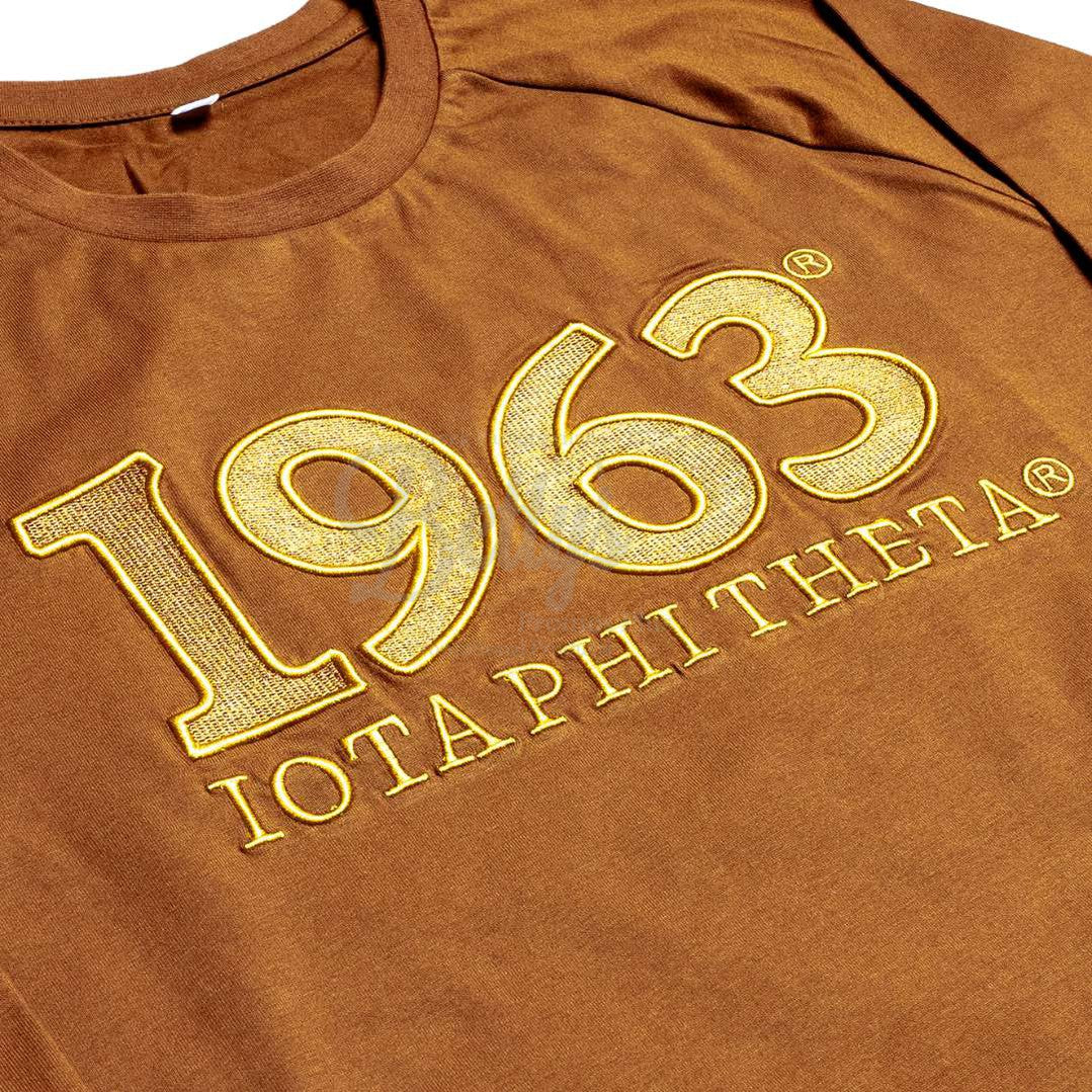 Iota Phi Theta ΙΦΘ 1963 Embroidered Long Sleeve T-Shirt-Betty's Promos Plus Greek Paraphernalia