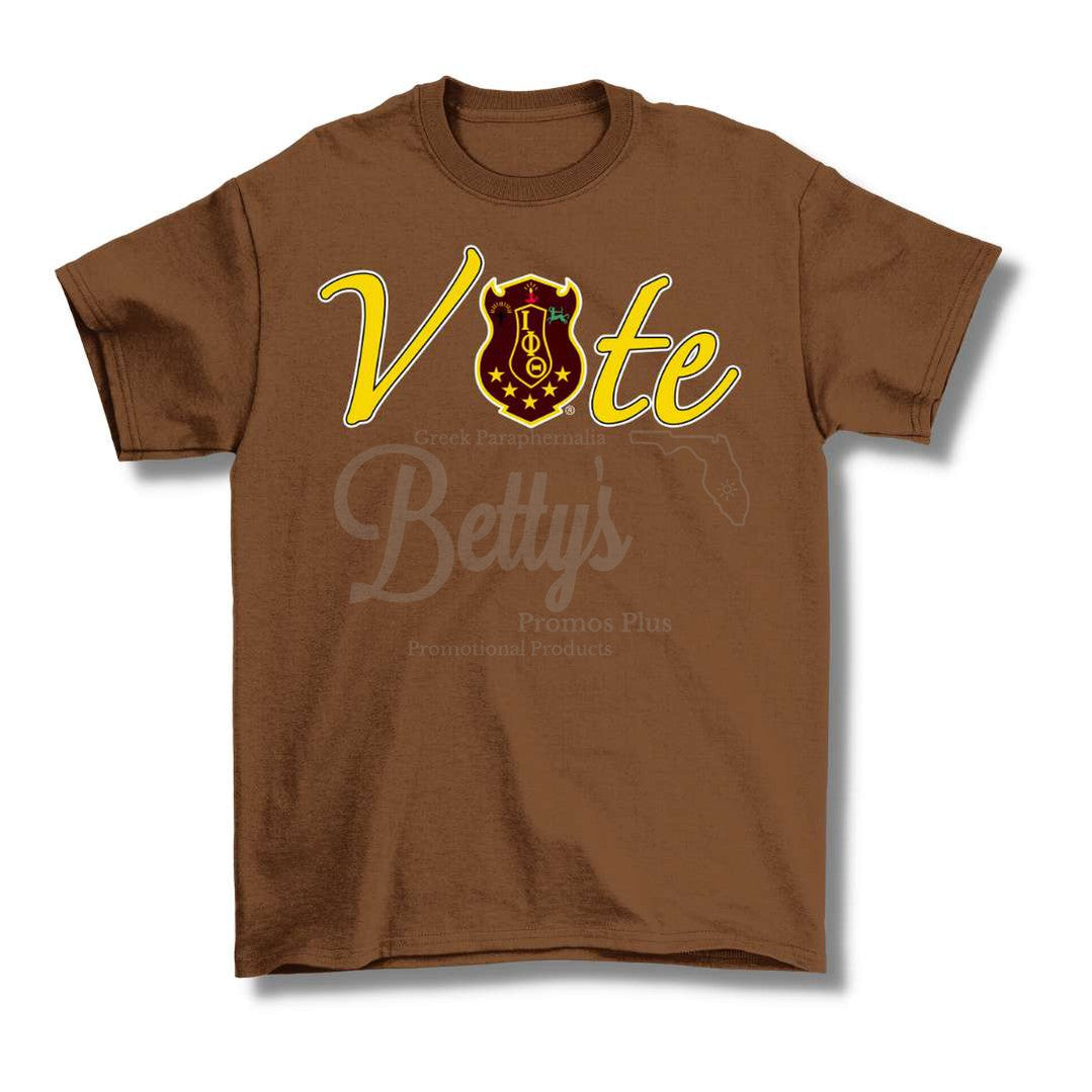 Iota Phi Theta ΙΦΘ VOTE Screen Printed T-Shirt-Betty's Promos Plus Greek Paraphernalia