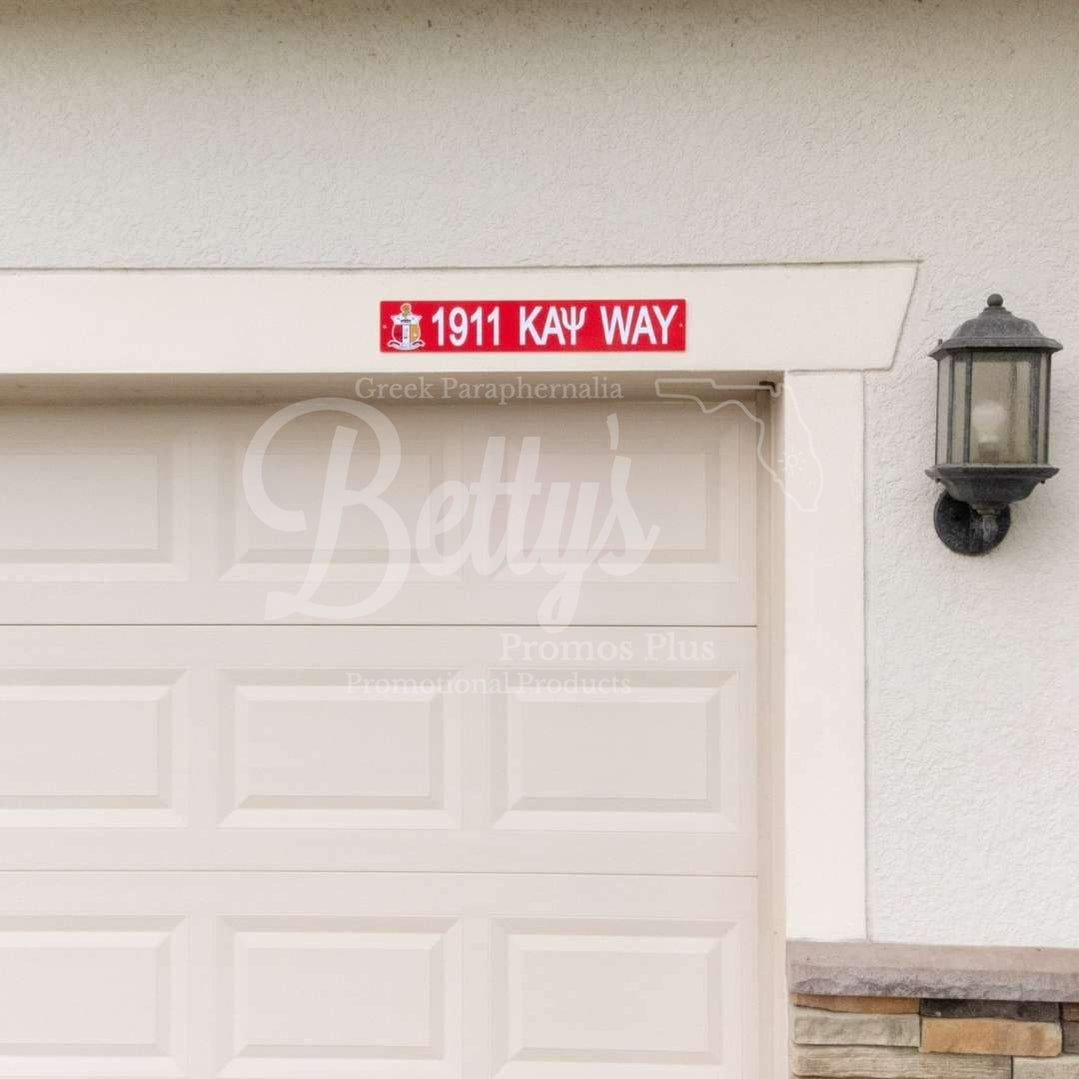 Kappa Alpha Psi 1911 ΚΑΨ Way Street Sign-Betty's Promos Plus Greek Paraphernalia