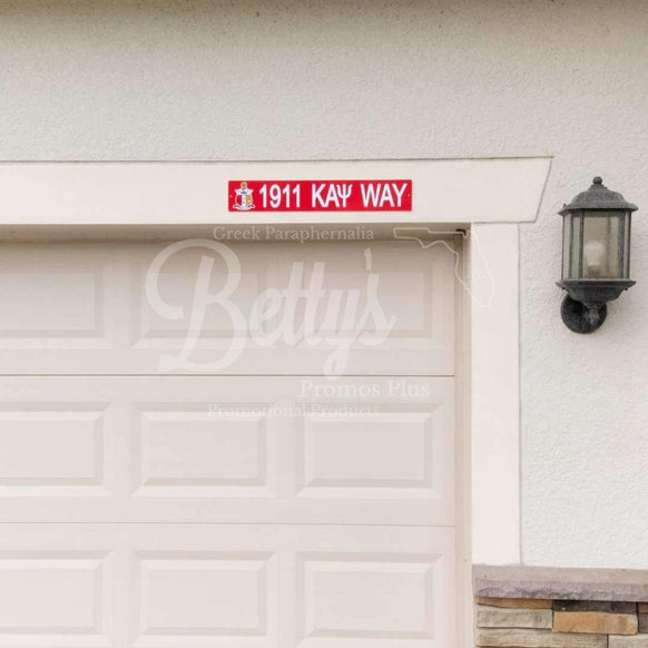 Kappa Alpha Psi 1911 ΚΑΨ Way Street Sign-Betty's Promos Plus Greek Paraphernalia