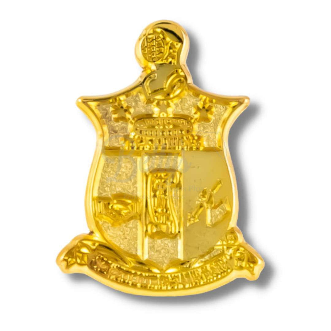 Kappa Alpha Psi Gold ΚΑΨ Shield Fraternity Greek Lapel PinGold-Large-Betty's Promos Plus Greek Paraphernalia