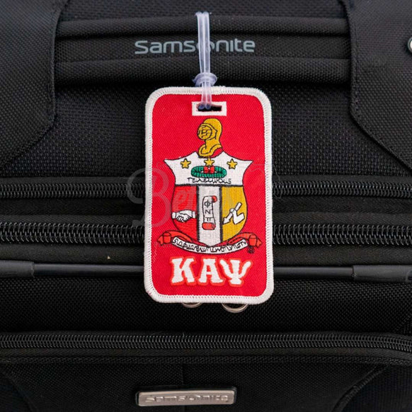 Kappa Alpha Psi ΚΑΨ Embroidered Luggage Tag-Betty's Promos Plus Greek Paraphernalia