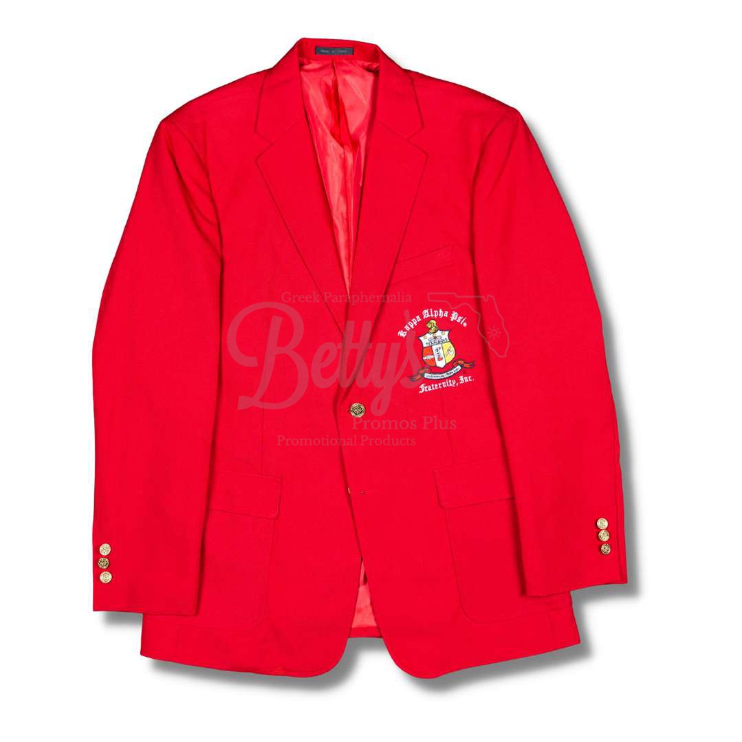 Kappa Alpha Psi ΚΑΨ Embroidered Shield Crest Blazer Sport Coat-Betty's Promos Plus Greek Paraphernalia