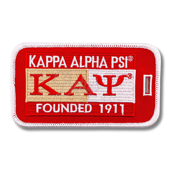 Kappa Alpha Psi ΚΑΨ Founded 1911 Embroidered Luggage TagRed-Betty's Promos Plus Greek Paraphernalia