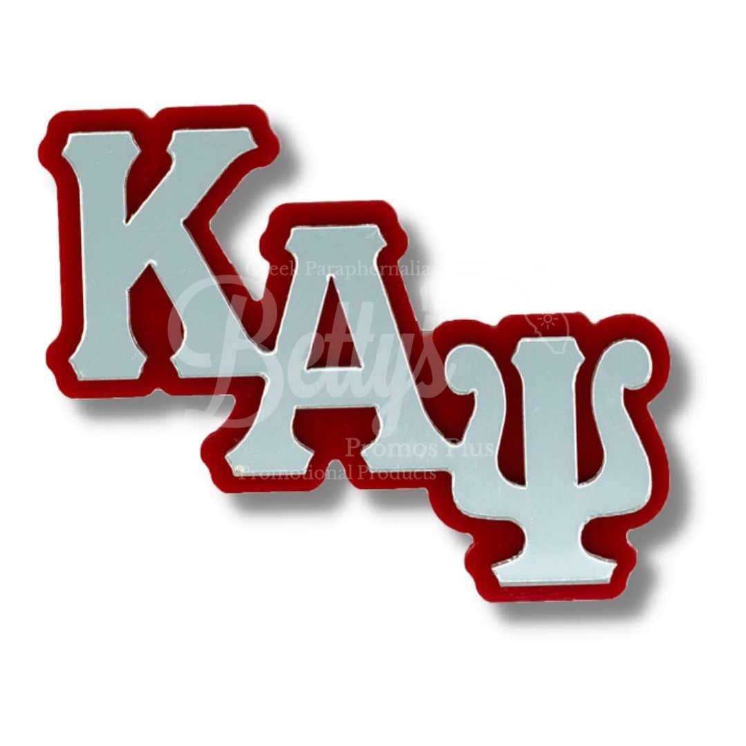 Kappa Alpha Psi ΚΑΨ Greek Letters Acrylic Lapel PinRed-Betty's Promos Plus Greek Paraphernalia