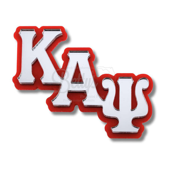 Kappa Alpha Psi ΚΑΨ Greek Letters Acrylic Lapel PinRed-Betty's Promos Plus Greek Paraphernalia