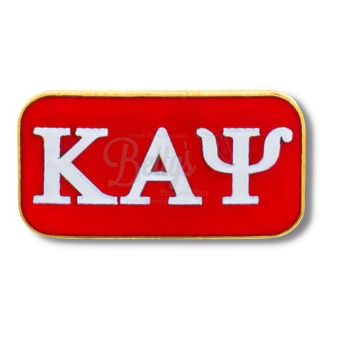 Kappa Alpha Psi ΚΑΨ Greek Letters Bar Lapel PinRed-Betty's Promos Plus Greek Paraphernalia