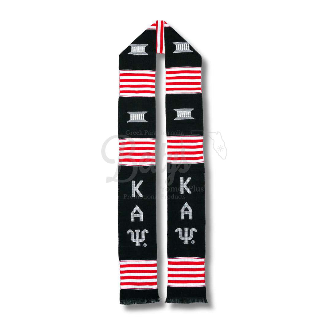 Kappa Alpha Psi ΚΑΨ Greek Letters Kente Cloth Graduation StoleBlack-Betty's Promos Plus Greek Paraphernalia