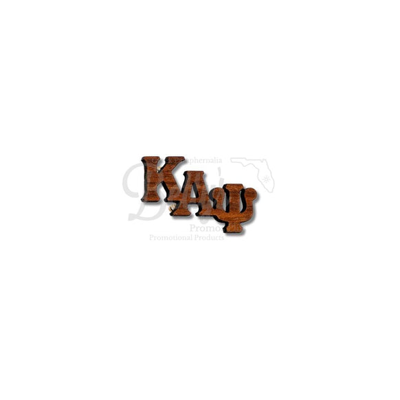 Kappa Alpha Psi ΚΑΨ Greek Letters Wooden Lapel PinSmall-Betty's Promos Plus Greek Paraphernalia