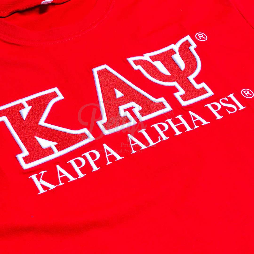 Kappa Alpha Psi ΚΑΨ Luxury Embroidered T-Shirt with 1911 Sleeve-Betty's Promos Plus Greek Paraphernalia