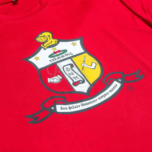 Kappa Alpha Psi ΚΑΨ Shield Performance Moisture Wicking Screen Printed Workout T-Shirt-Betty's Promos Plus Greek Paraphernalia