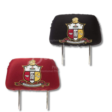 Kappa Alpha Psi ΚΑΨ Shield with Greek Letters Car Seat Headrest Cover-Betty's Promos Plus Greek Paraphernalia