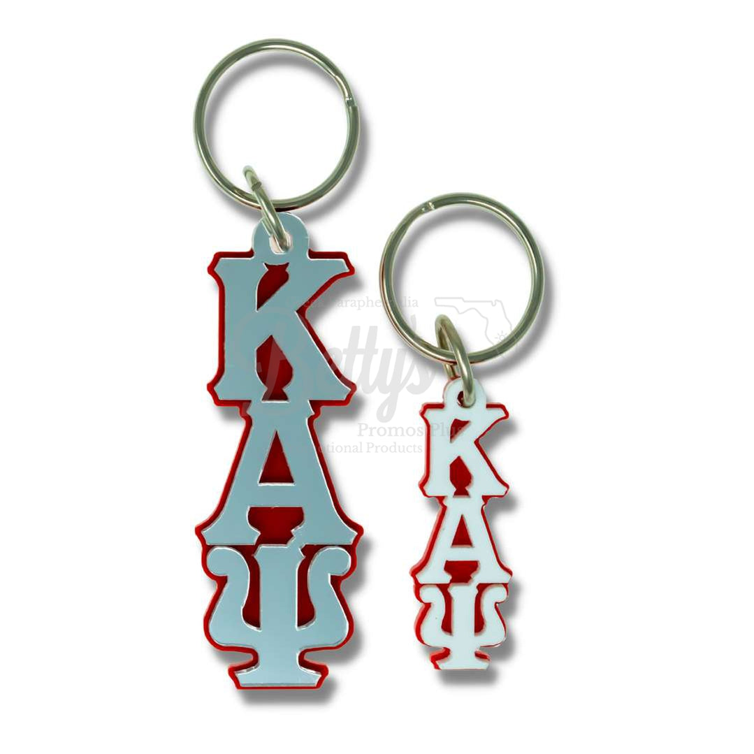 Kappa Alpha Psi ΚΑΨ Vertical Letters Keychain-Betty's Promos Plus Greek Paraphernalia