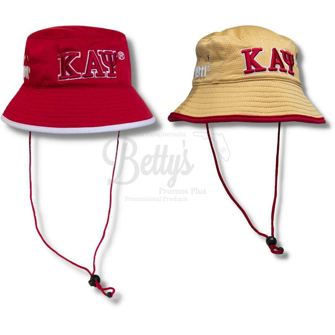 – Alpha ΚΑΨ Promos Betty\'s Psi Plus, Greek LLC Hat Flex Fit Mesh Bucket Letters Embroidered Kappa