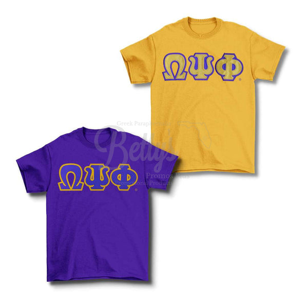 Omega Psi Phi Double Stitched Appliqu Embroidered Greek Letter Li