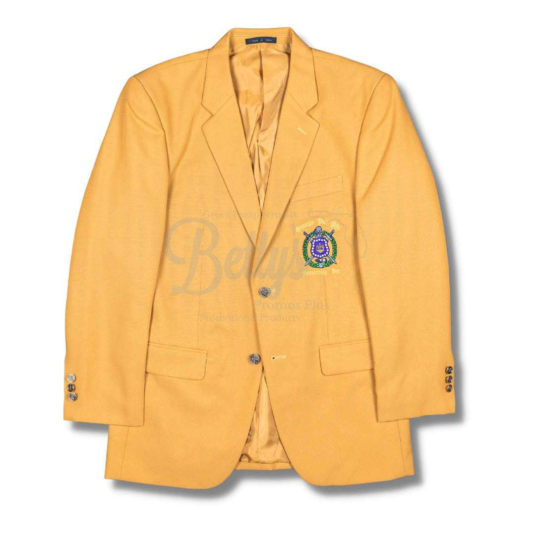 Omega Psi Phi ΩΨΦ Embroidered Shield Crest Blazer Sport Coat-Betty's Promos Plus Greek Paraphernalia