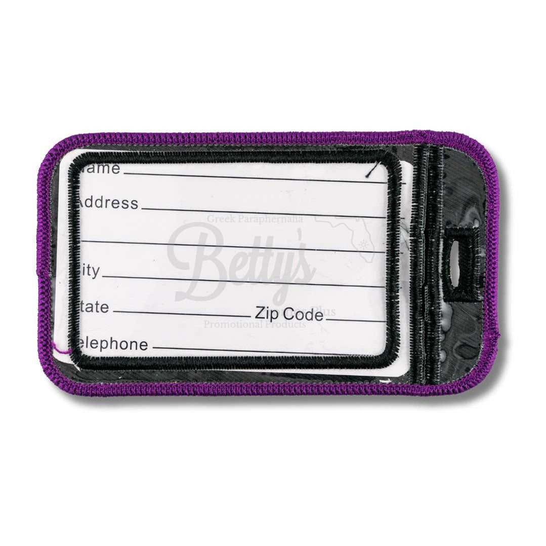 Omega Psi Phi ΩΨΦ Omega Men Embroidered Luggage Tag-Betty's Promos Plus Greek Paraphernalia