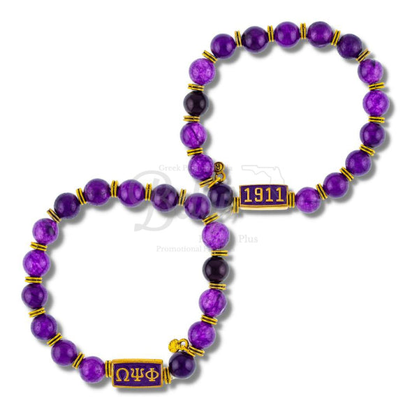 Omega psi discount phi beaded bracelet