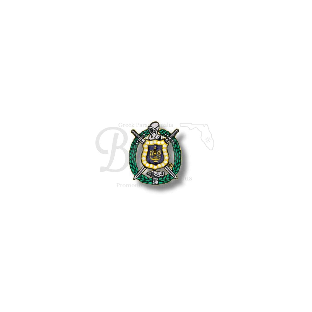 Omega Psi Phi ΩΨΦ Shield Iron-on Embroidery PatchSmall - 3