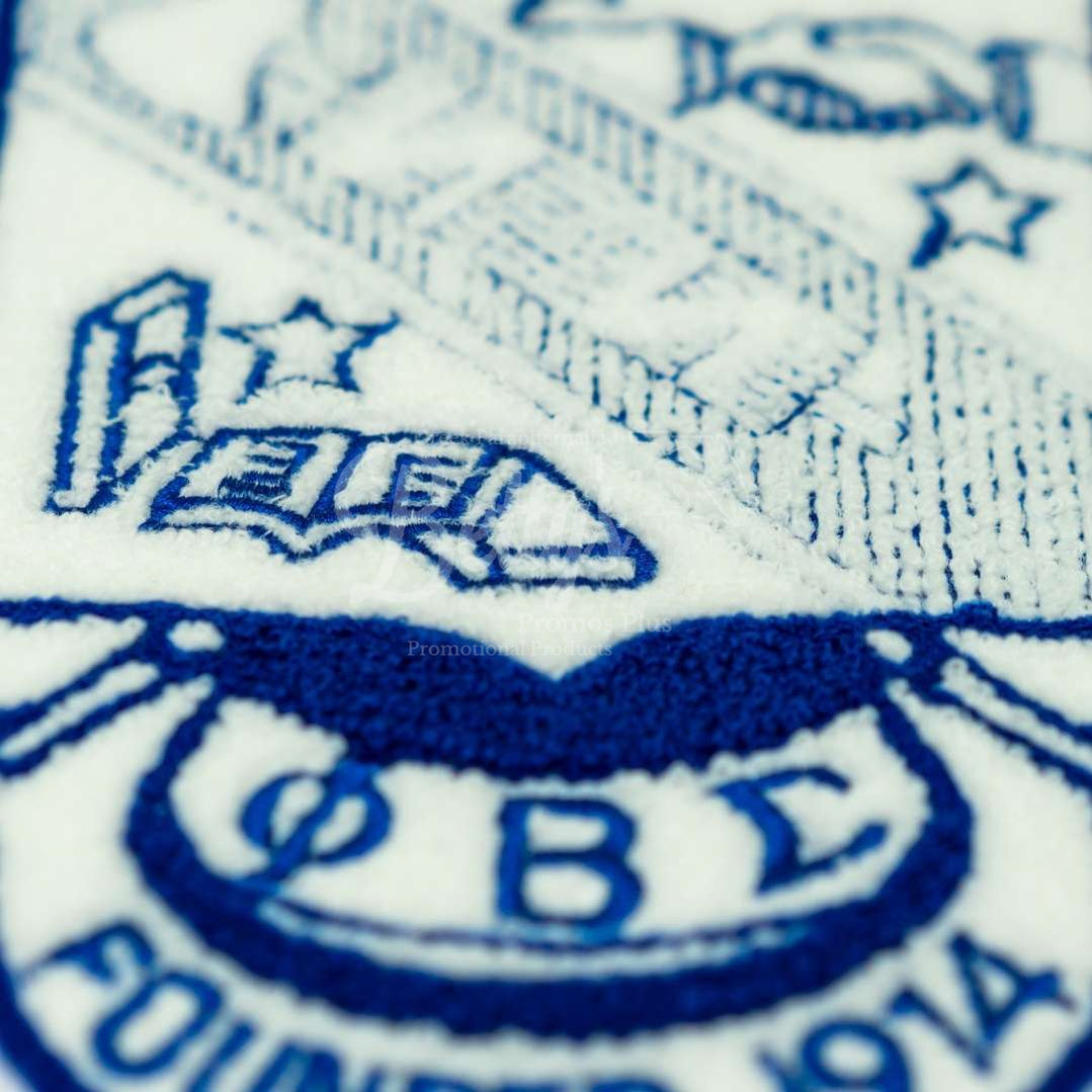 Phi Beta Sigma ΦΒΣ Chenille Shield Embroidery PatchChenille-Betty's Promos Plus Greek Paraphernalia