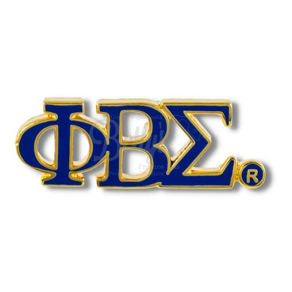 Phi Beta Sigma ΦΒΣ Color Greek Letters Fraternity Lapel PinBlue-Betty's Promos Plus Greek Paraphernalia