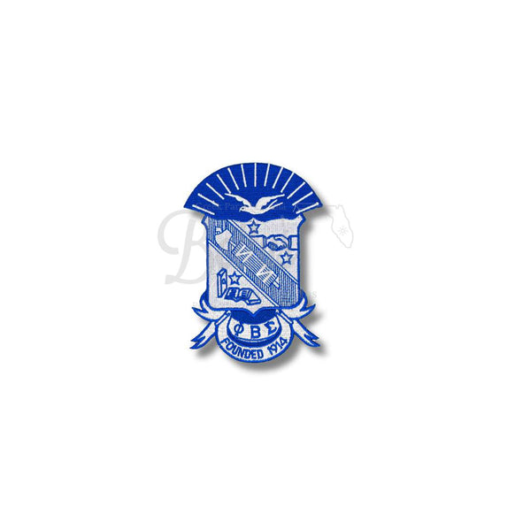 Phi Beta Sigma ΦΒΣ Shield Fraternity Iron-On PatchMedium - 5