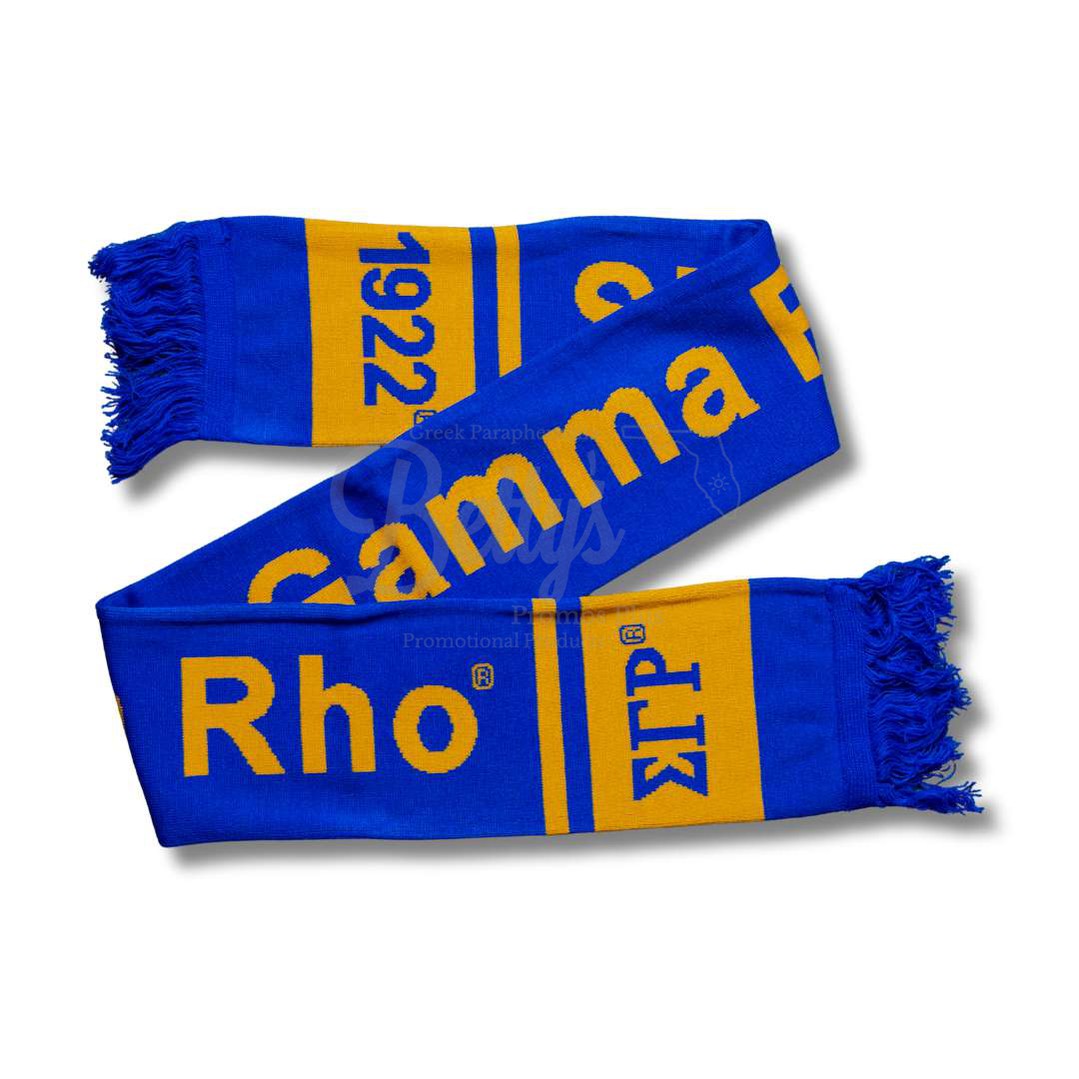 Sigma Gamma Rho ΣΓΡ 1922 Sorority Knit ScarfBlue-Betty's Promos Plus Greek Paraphernalia