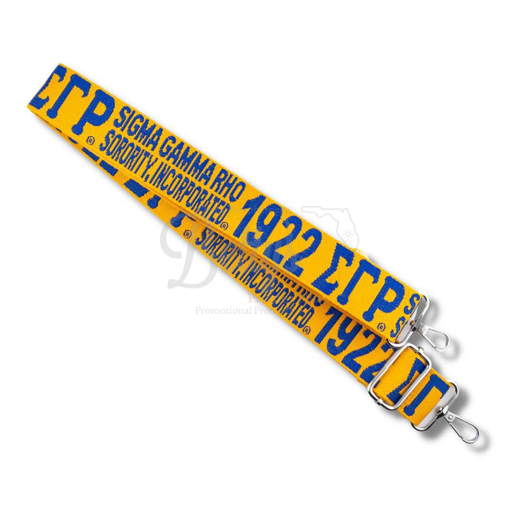 Sigma Gamma Rho ΣΓΡ Cross Body Clear Stadium BagGold-Betty's Promos Plus Greek Paraphernalia