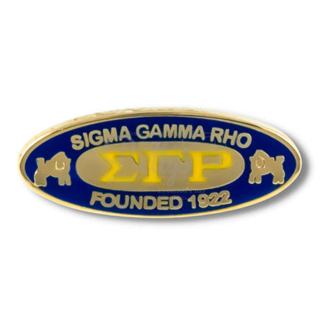 Sigma Gamma Rho ΣΓΡ "Founded 1922" Greek Sorority Lapel PinSilver-Betty's Promos Plus Greek Paraphernalia