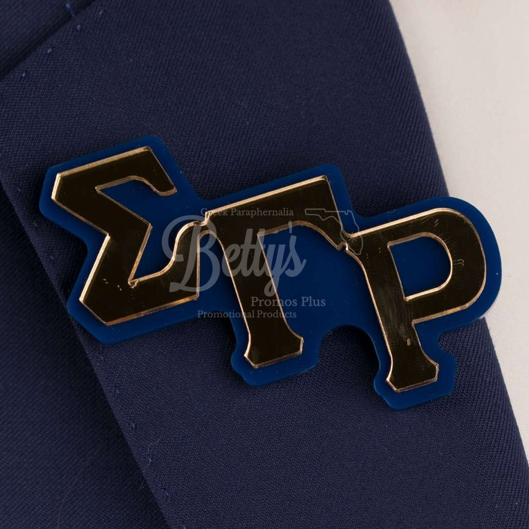 Sigma Gamma Rho ΣΓΡ Greek Letters Acrylic Lapel Pin-Betty's Promos Plus Greek Paraphernalia