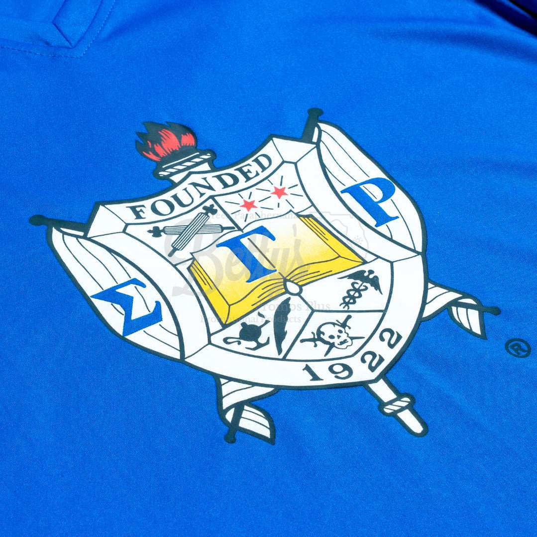 Sigma Gamma Rho ΣΓΡ Shield Performance Moisture Wicking Screen Printed Workout T-Shirt-Betty's Promos Plus Greek Paraphernalia