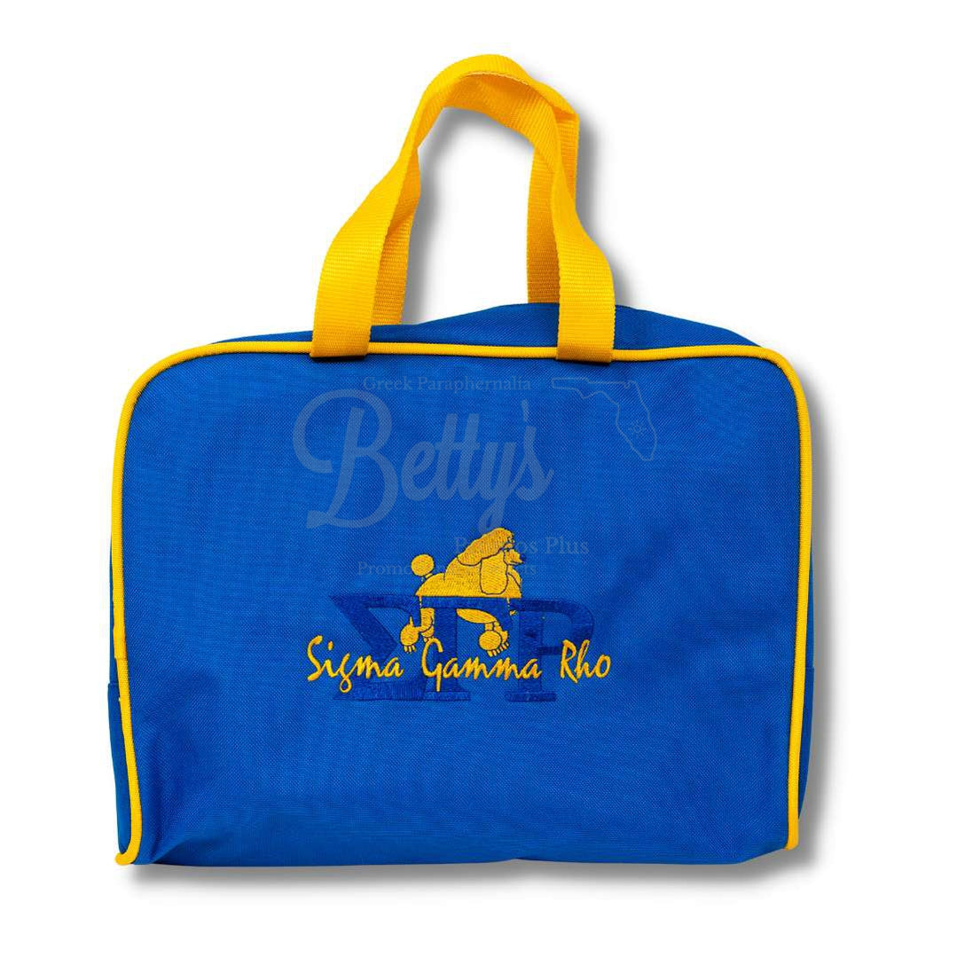 Sigma Gamma Rho ΣΓΡ Toiletry Bag Set of 3 Makeup Travel Kit Bathroom and Luggage OrganizerBlue-Betty's Promos Plus Greek Paraphernalia