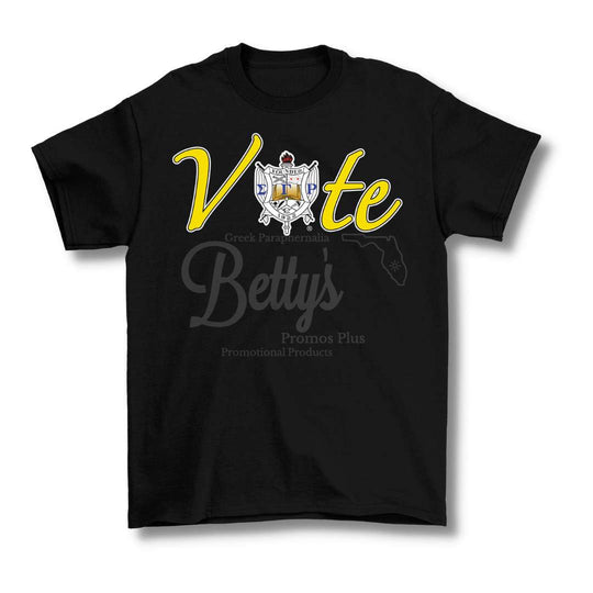 Sigma Gamma Rho ΣΓΡ VOTE Screen Printed T-Shirt-Betty's Promos Plus Greek Paraphernalia
