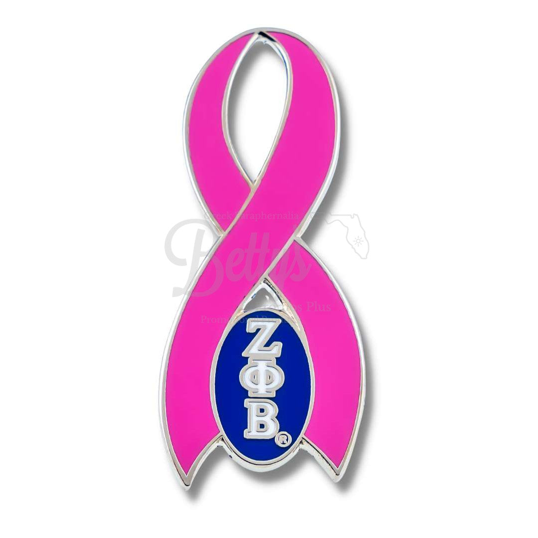 Zeta Phi Beta ΖΦΒ Breast Cancer Awareness Greek Lapel PinPink-Betty's Promos Plus Greek Paraphernalia