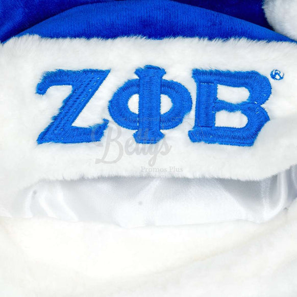 Zeta Phi Beta ΖΦΒ Embroidered Greek Letters Deluxe Santa Hat-Betty's Promos Plus Greek Paraphernalia