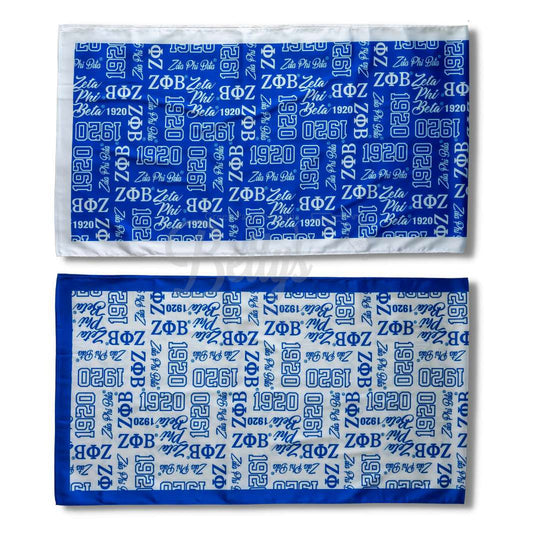 Zeta Phi Beta ΖΦΒ Signature Scarf-Betty's Promos Plus Greek Paraphernalia