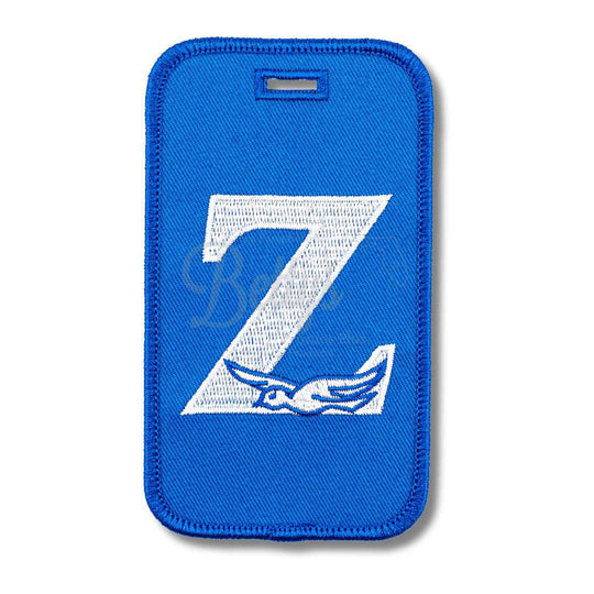 Zeta Phi Beta ΖΦΒ Z with Dove Embroidered Luggage TagBlue-Betty's Promos Plus Greek Paraphernalia