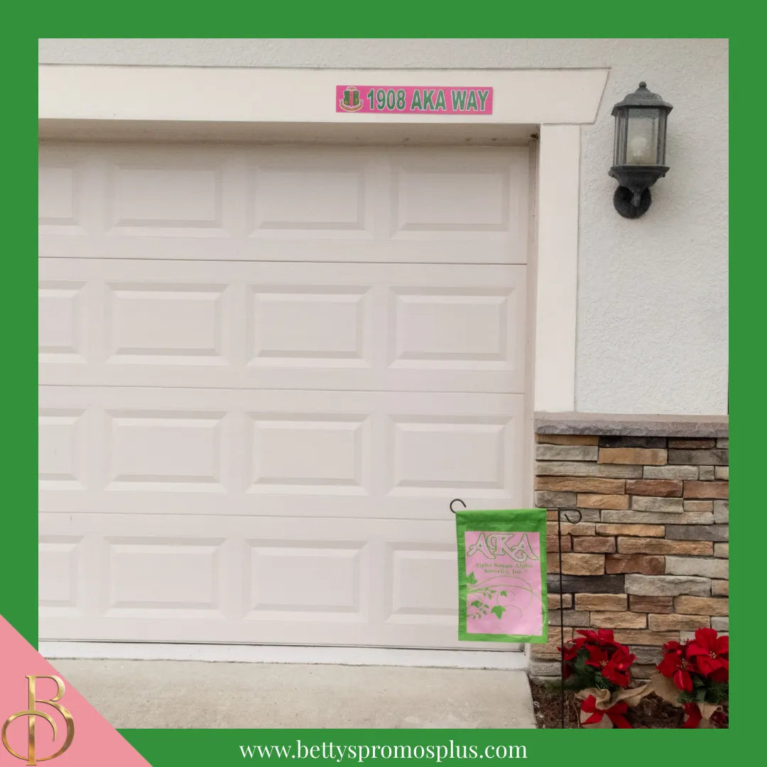 Alpha Kappa Alpha 1908 AKA Way Street Sign-Alpha Kappa Alpha Paraphernalia-Alpha Kappa Alpha Street Sign-Betty's Promos Plus