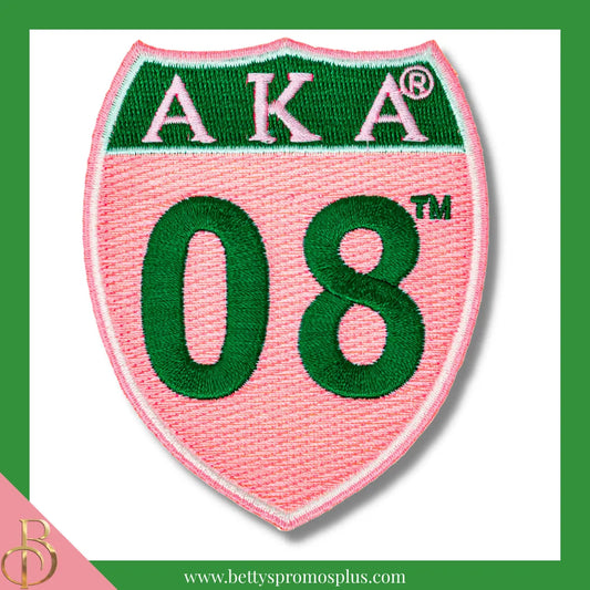 Alpha Kappa Alpha AKA 08 Interstate Patch-Pink-Alpha Kappa Alpha Paraphernalia-Alpha Kappa Alpha Patch-Betty's Promos Plus