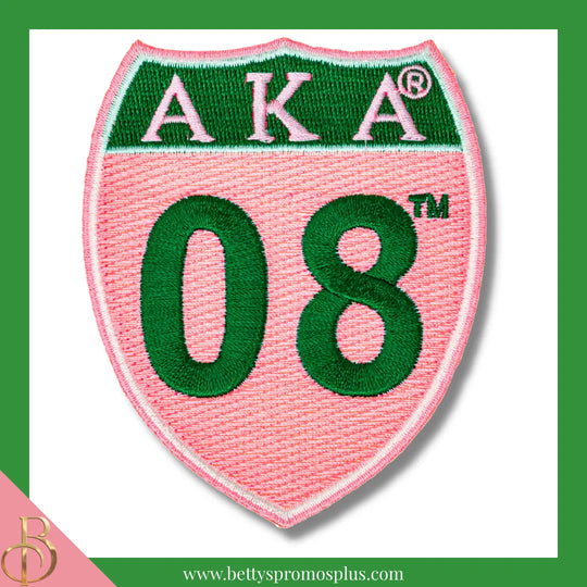 Alpha Kappa Alpha AKA 08 Interstate Patch-Pink-Alpha Kappa Alpha Paraphernalia-Alpha Kappa Alpha Patch-Betty's Promos Plus